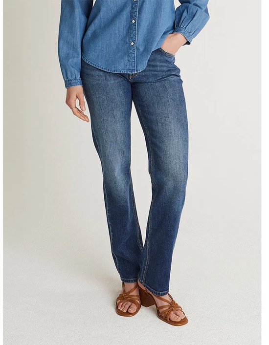 Pepe Jeans Flared jeans van katoenmix, model 'VENUS' in jeansblauw online kopen | P&C