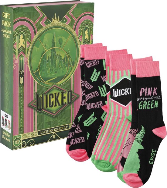 Chaussettes unisexes Wicked Wicked Logo - Multicolores - Taille unique