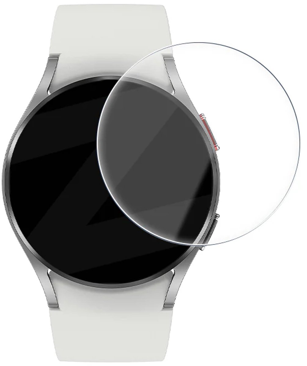 Bandz Gehard Glas Screenprotector (2 Pack) 44mm met One-Click installatietool – geschikt voor Samsung Galaxy Watch 4 44mm - Helder - Krasbestendig - Bubbelvrij