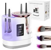 3-in-1 Elektrische Make-up Borstelreiniger - Automatisch Schoonmaken en Drogen - USB Oplaadbaar voor Alle Maten - Voor Sponsjes en Penselen