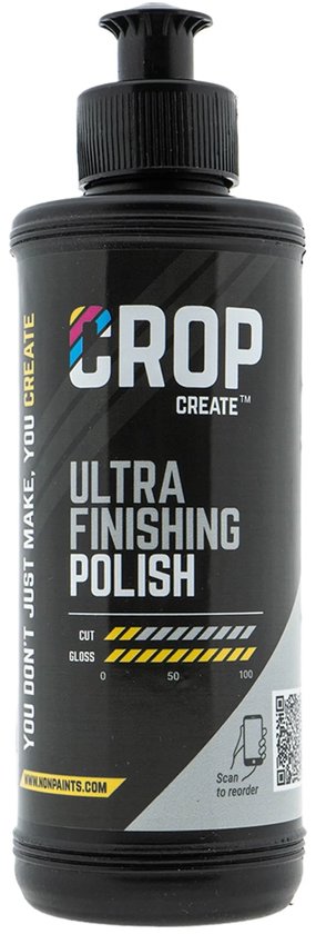 CROP Ultra Finishing Polish - 250 ml - Anti Hologram Polijstpasta voor Auto - Verwijdert Krassen en Swirls - Hoogglans Afwerking - Professioneel Polijstmiddel