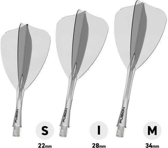Winmau Fusion Arrow Clear - Dart Flights van Winmau — afbeelding 4