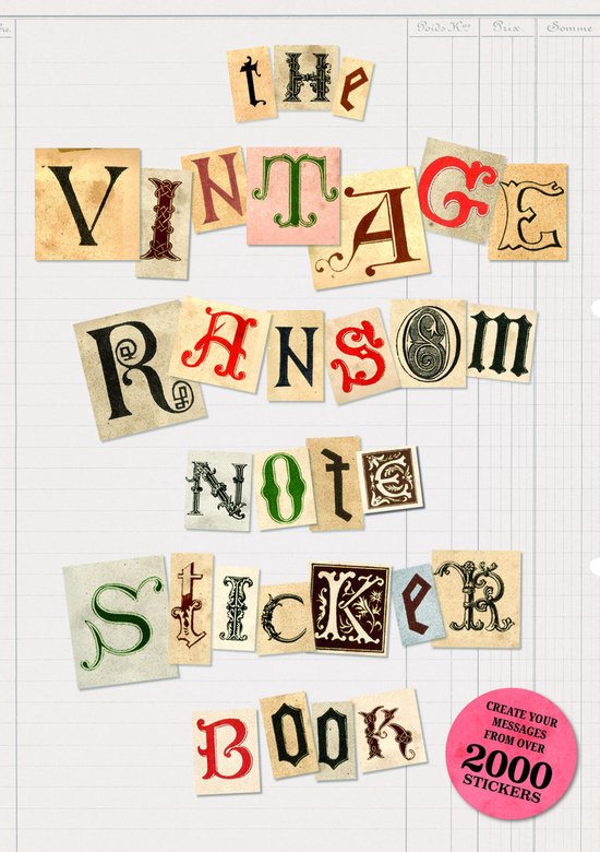 Ye Olde Ransom Note Sticker Book - cover