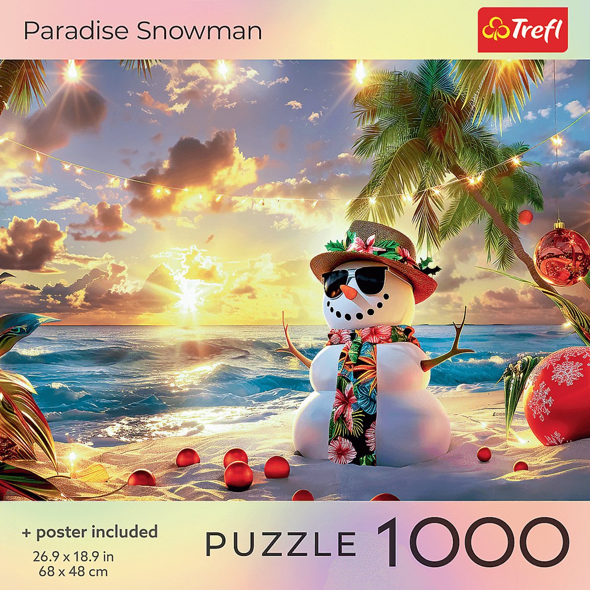 Trefl legpuzzel 1000 stukjes Paradise Snowman winter puzzel.