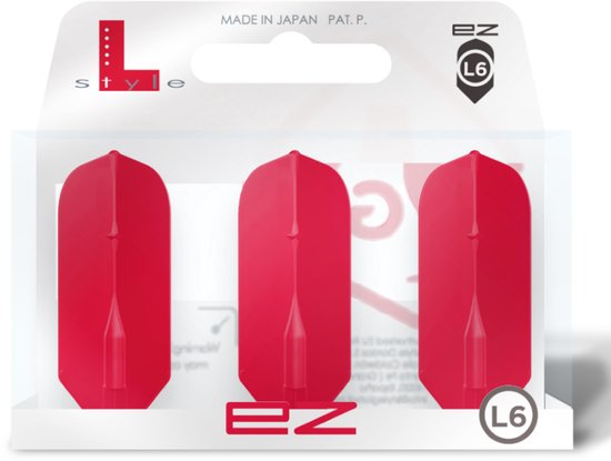 L-Style EZ L6 Slim Red - Dart Flights van L-Style — afbeelding 3