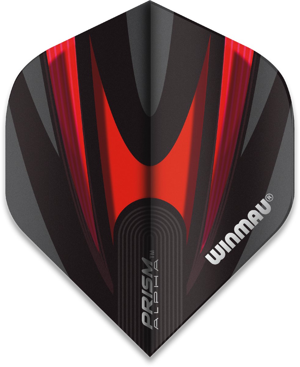 Winmau Prism Alpha Extra Thick Black & Red - Dart Flights