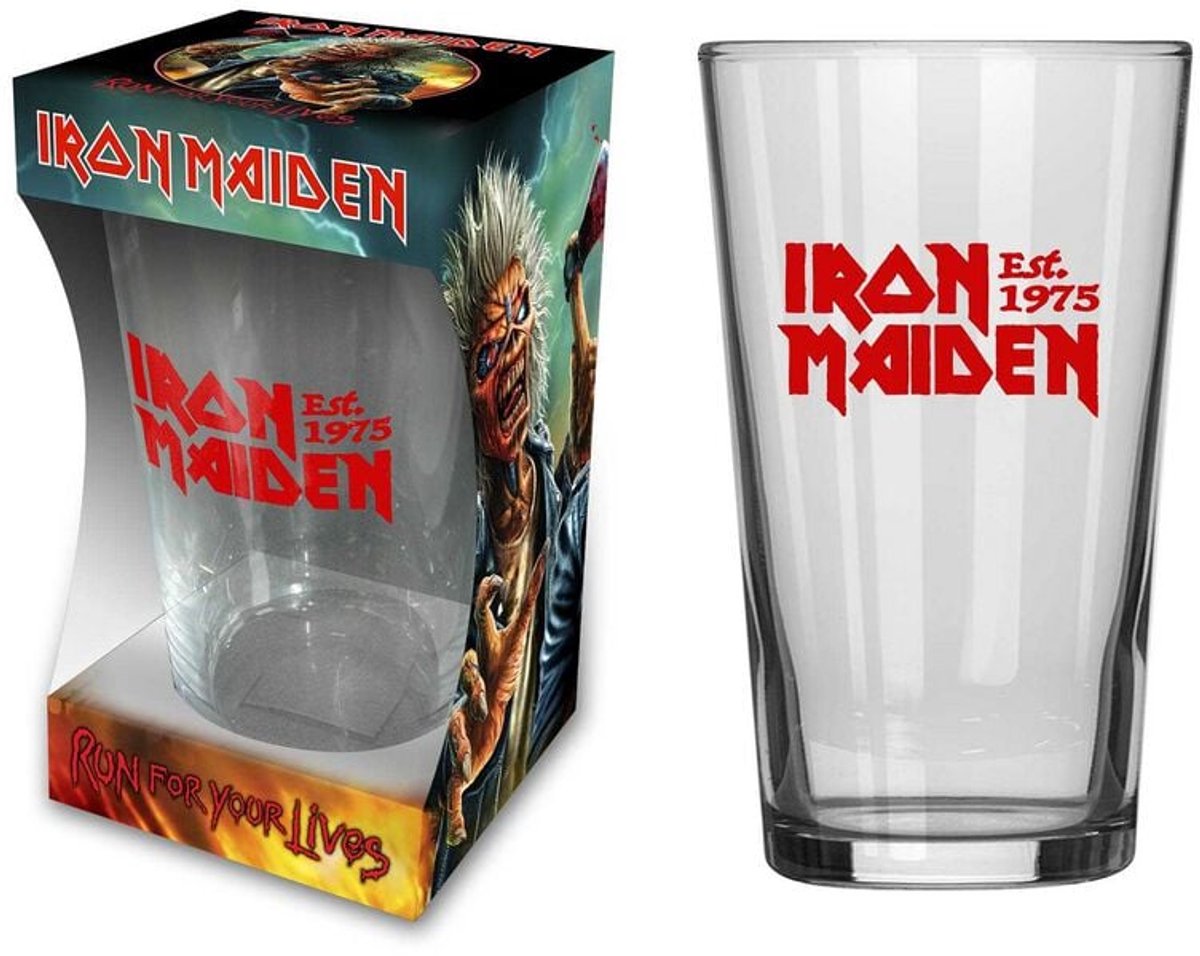Iron Maiden Est. 1975 Unisex Bierglas - helder - Standard