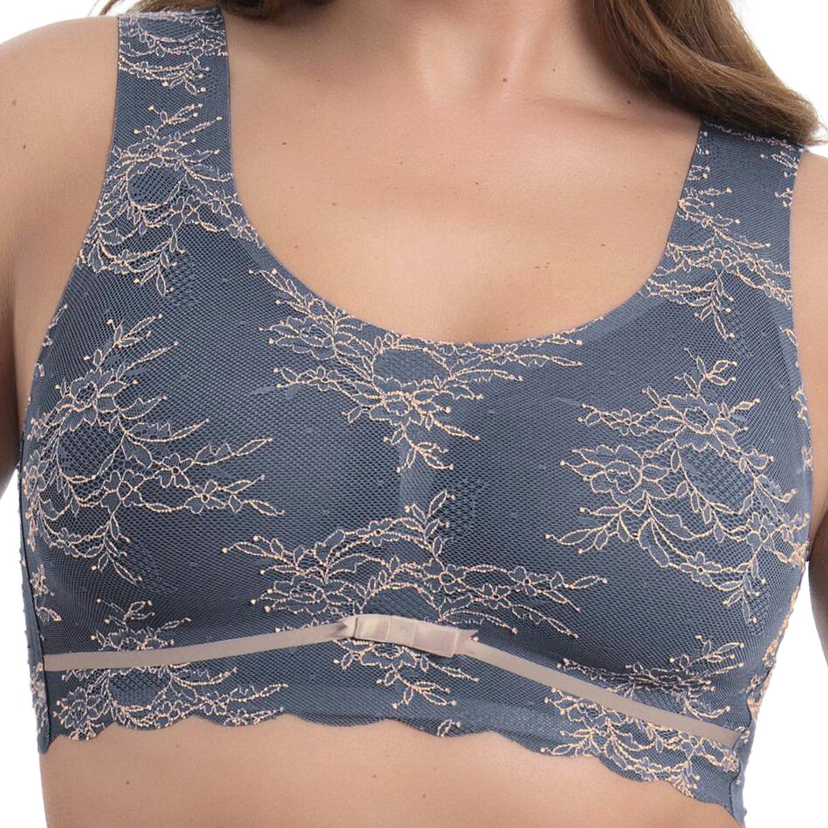Anita bralette Essential Lace grijs / roze