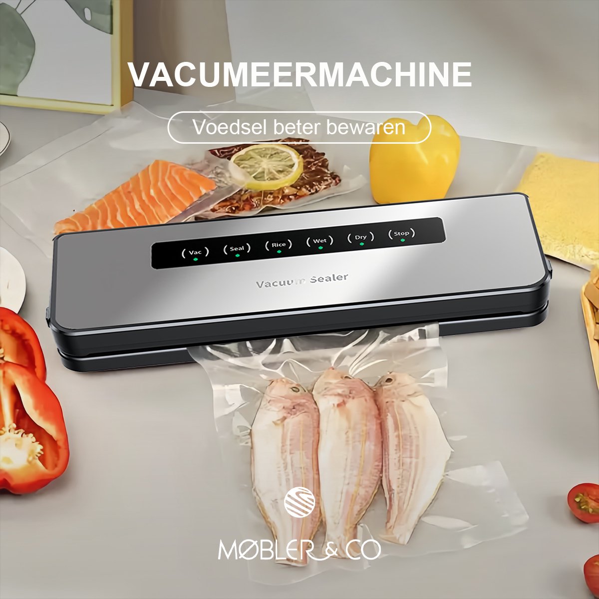 Sercano Vacuummachines - Geschikt voor droge en vochtige voedingsmiddelen - Vacuümafdichtingstijd 10 tot 20 seconden - 30 cm sluitlengte