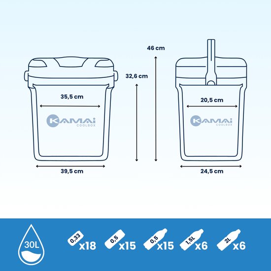 ICEGO Kami 30L Coelbox 12V/230V - Auto Ideaal Ideaal, Camper & Boot van KAMAI — afbeelding 3