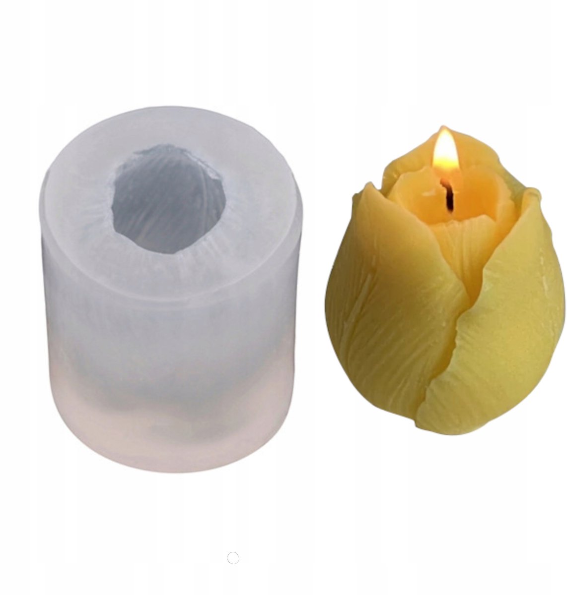 3D Tulp Bloem Siliconenmal voor Kaarsen, Zeep, Gips en Hars