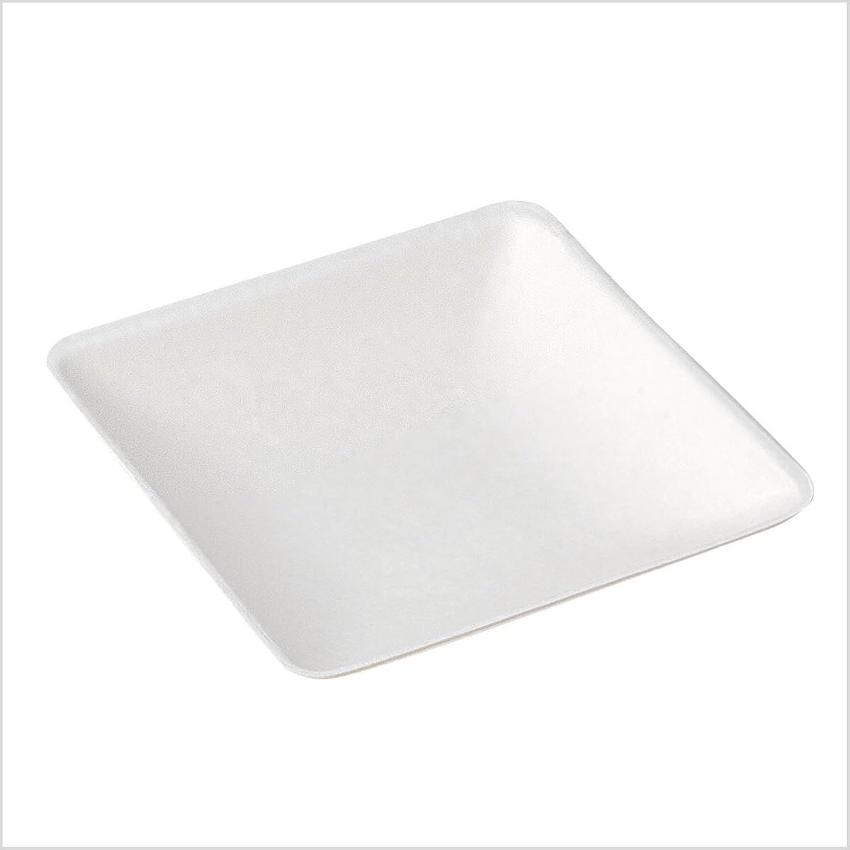 50 Stuks Mini Borden Vierkant 6,5x6,5 cm - Biologisch Afbreekbaar Catering Servies