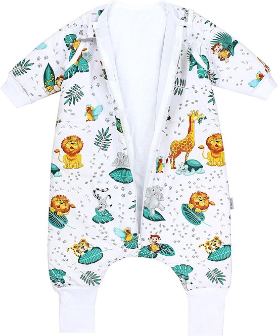Baby Slaapzak met Voetjes en Afneembare Mouwen - Winter & Herfst - 2.5 TOG — afbeelding 2