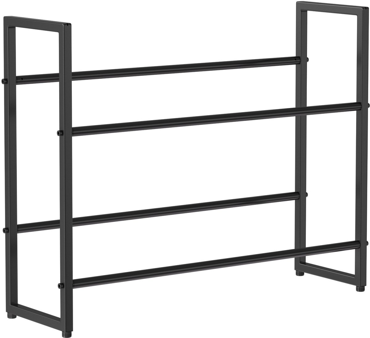 4 Stuks Krattenrek 105x32x85cm Voor 6 Kratten Multifunctioneel Opbergrek voor Drankkratten Flessen en Voorraad