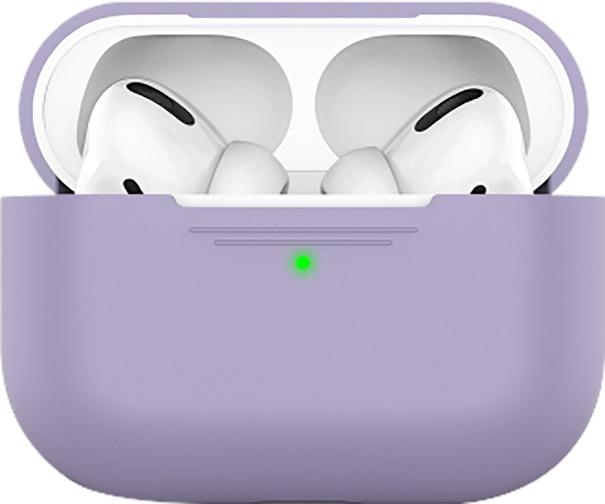 KeyBudz Elevate Hoesje AirPods Pro 3 – Speciaal ontworpen voor AirPods 3de Generatie – Anti-slip coating voor extra grip – Duurzaam en schokabsorberend materiaal - Paars
