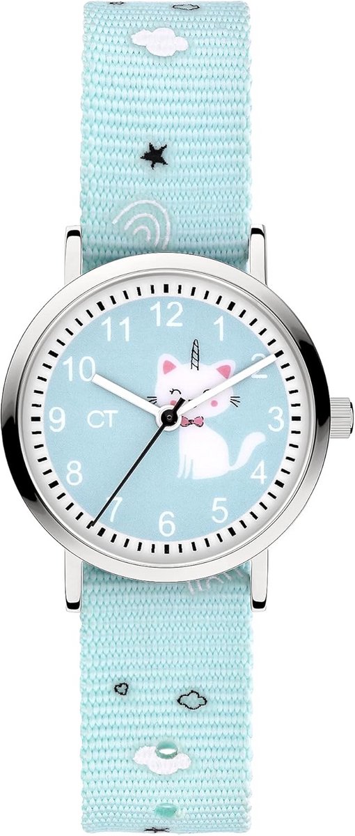 Kindvriendelijk Polshorloge met Nylon Band voor Leren Tellen