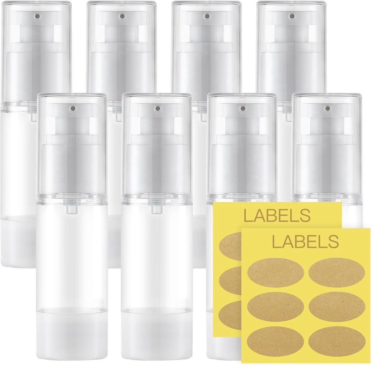 Stunq® Handige en Luchtvrije Reispompfles voor Cosmetica van 30 ml - Transparant en Herbruikbaar