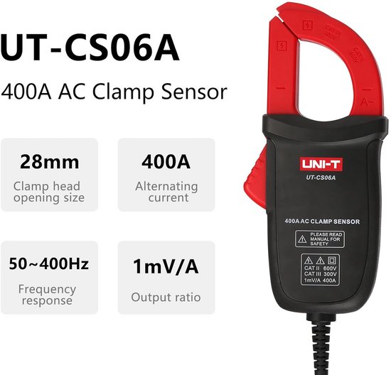 AC Stroomtangadapter voor Multimeter - 400A Meting | bol