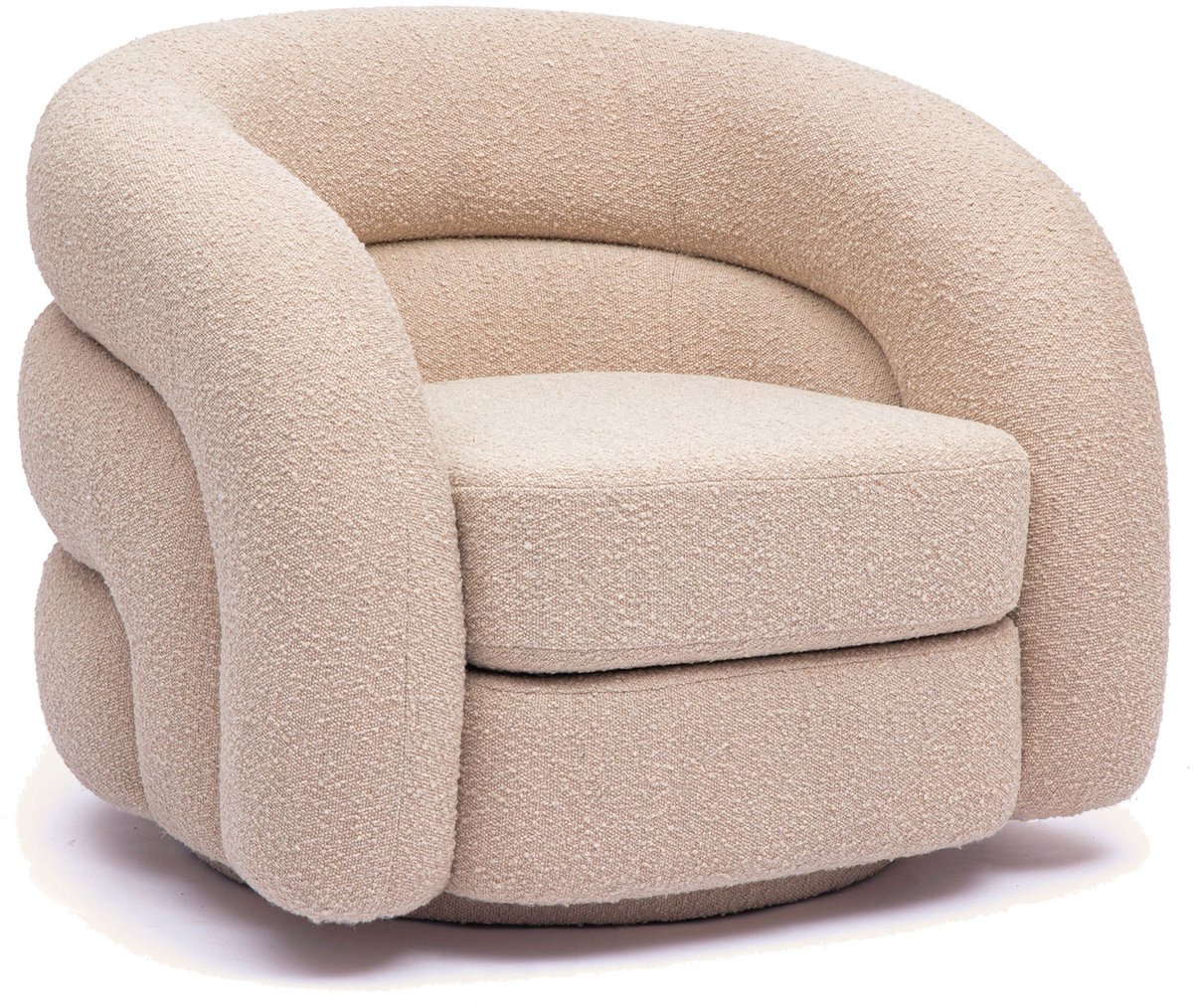 Fauteuil Momo Zand - Draaibare Design Fauteuil in Scandinavische / Hotel Chique Stijl