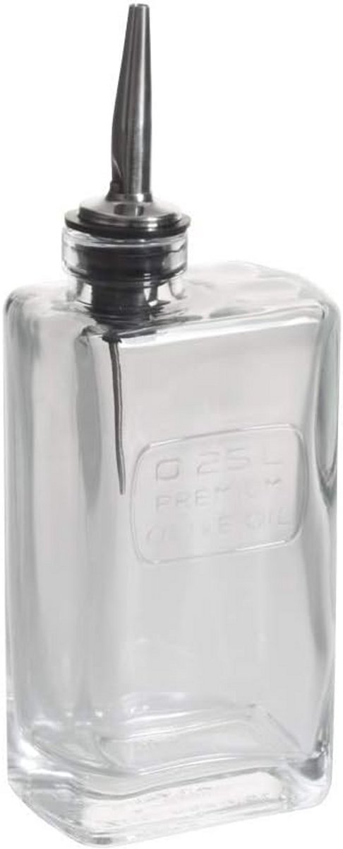 Olijfolie Fles met Schenktuit 250 ml Glazen Dispenser