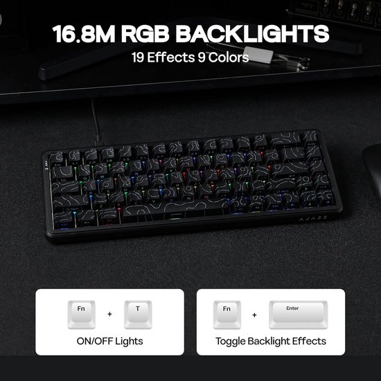 Compact 68% Gaming Toetsenbord met Magnetische Hall Effect Switches en 8K Polling Rate — afbeelding 4