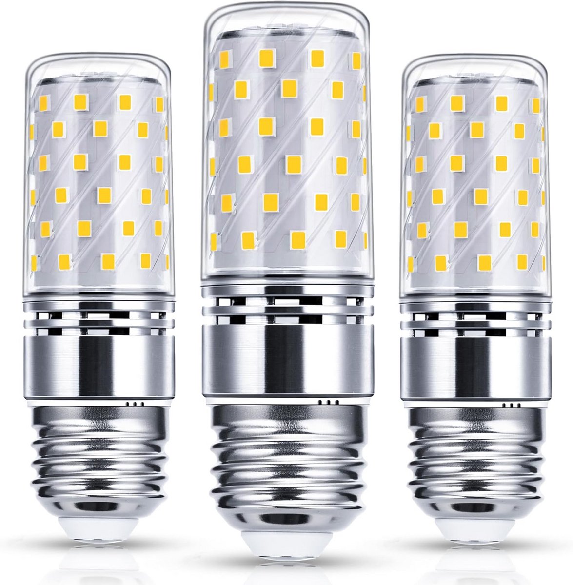 3-Pack E27 LED Maïslamp 12W Warm Wit (3000K) - 1450 Lumen, Vervangt 150W Gloeilamp
