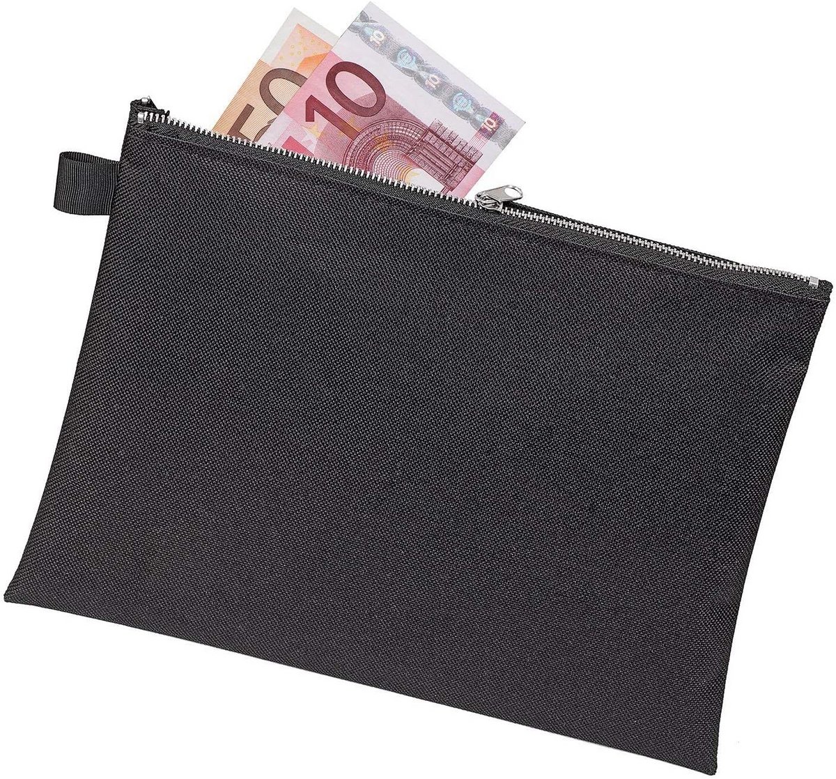 Bank en Transporttas, Zwart (2-Pack), Formaat A5