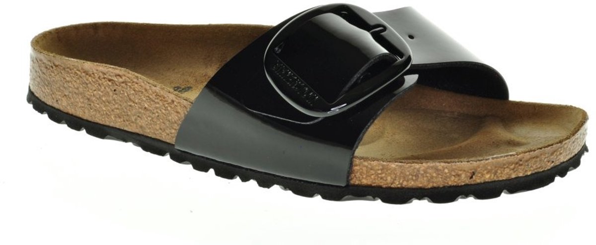 Birkenstock Madrid Big Buckle Patent Zwart