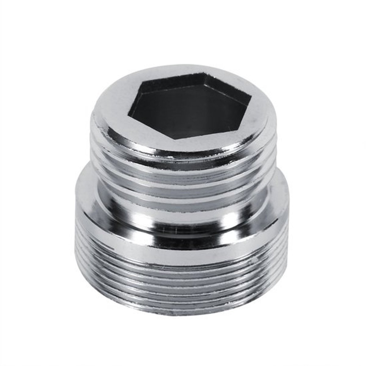 M22 Male 1pc 22mm 24mm G1 2 Kitchen Aluminum Water Purifier Faucet Aerator Adapter Accessories (24mm to 15mm)