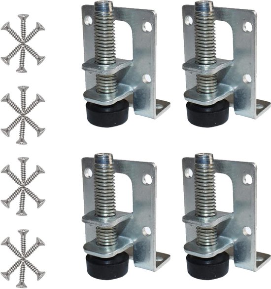 Jikoiuty 8-delige set met verstelbare meubelpoten, 55/102 mm, robuuste nivelleringspoten voor meubels of meubels, tafels en planken