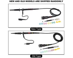 Siglent P2200 Oscilloscoop Probe - 200 MHz - Zwart - 1X/10X Verzwakkingsverhouding