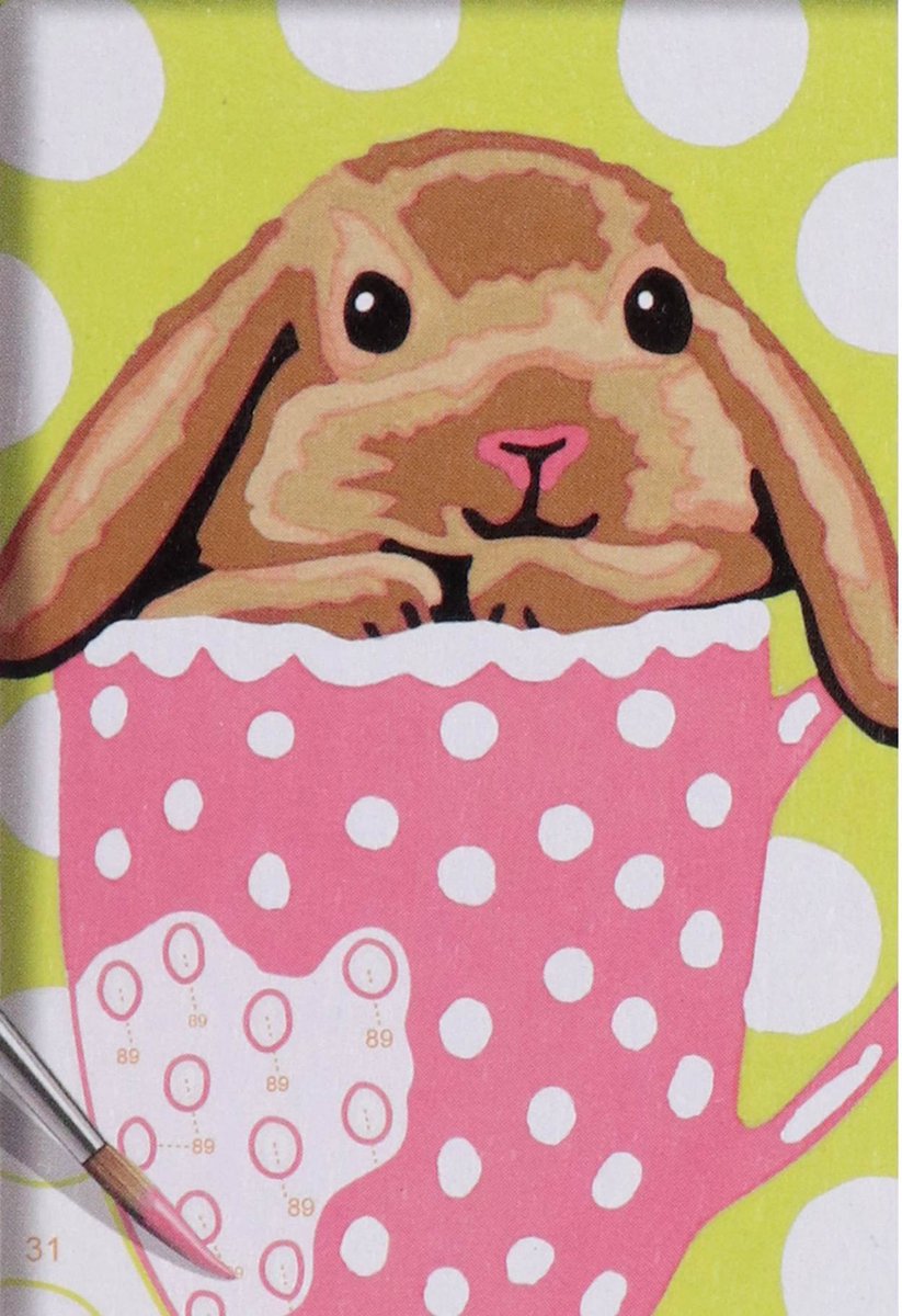 Ravensburger CreArt Bunny Cup - Schilderen op nummer voor kinderen — afbeelding 5