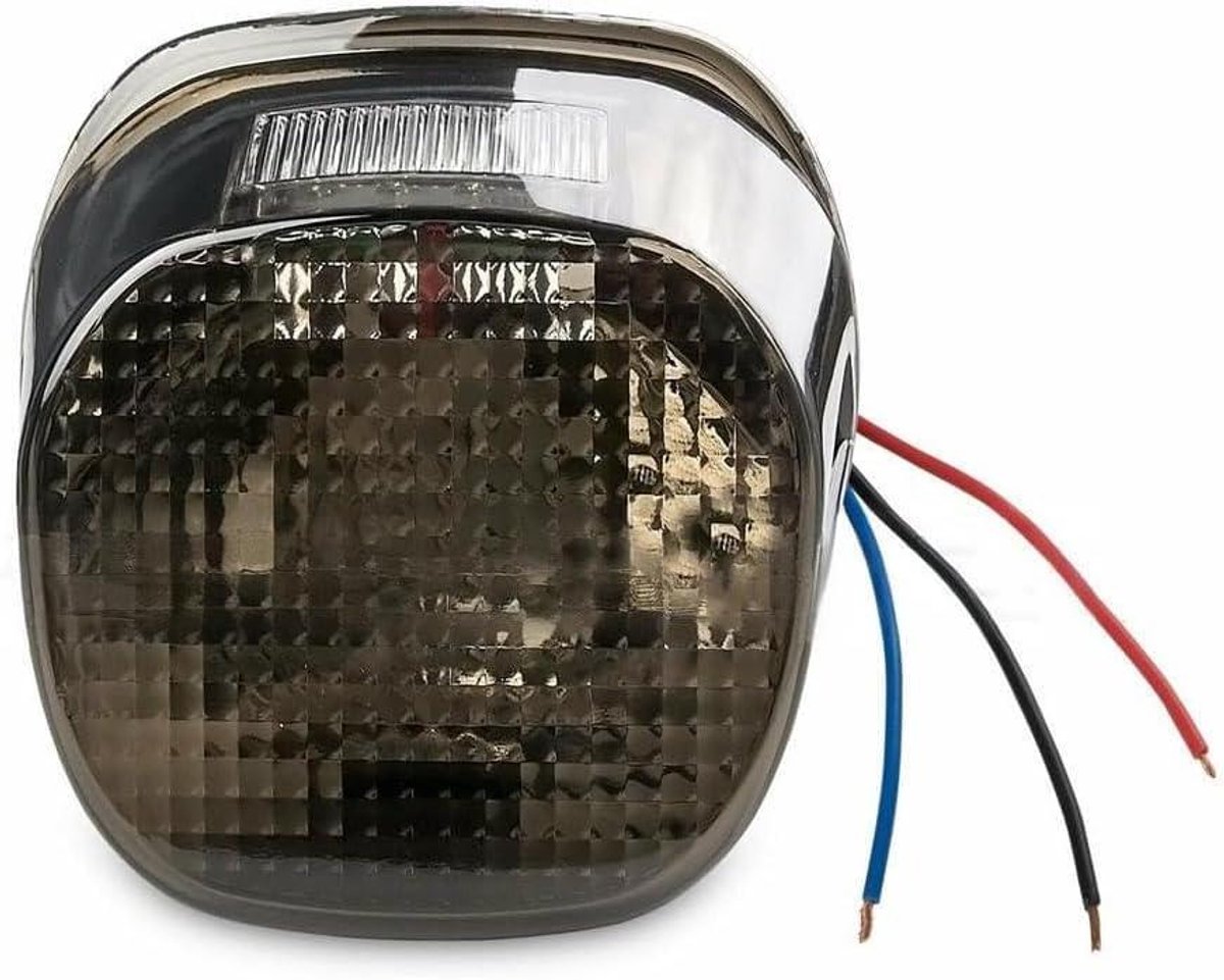 Ronte - LED motorfiets achterlicht zwart voor meeste modellen Harley-Davidson, bedrading vereist