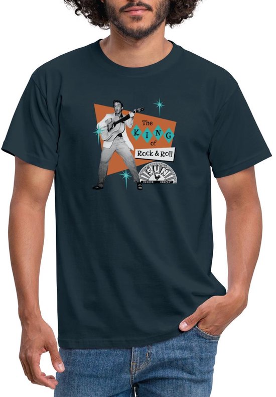 Elvis Presley De Koning Van Rock & Roll T-Shirt Heren