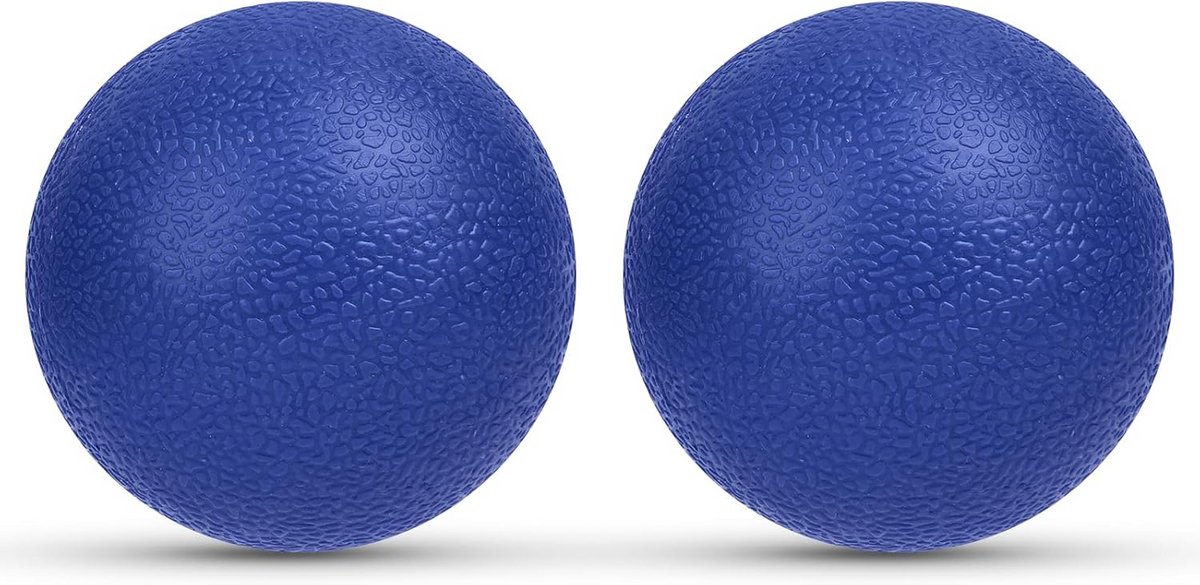 Massageballen Fasciabal Set - 2 Stuks voor Myofasciale Ontspanning - 5,8 cm - Donkerblauw