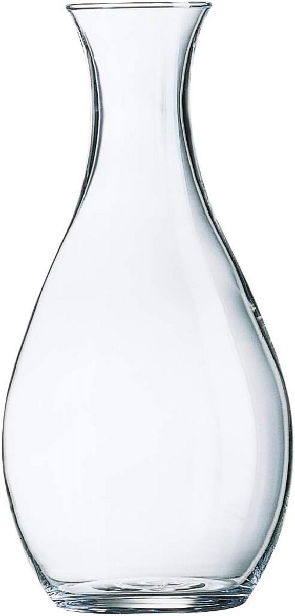 Elegante glazen karaf 1000 ml transparant