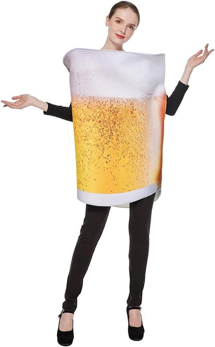 Ronte - Bierkostuum voor volwassenen, Oktoberfest, cosplay, Halloween, carnaval.