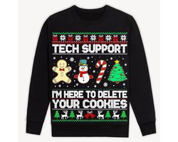 Foute Kersttrui Tech Support - Programmeur - ICT - Grappige IT Kerst Sweater - Unisex