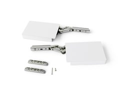 Emuca Veer voor klepdeur Altius Lift, Dwingen 560-1800 (low=L), Staal en kunststof, Wit