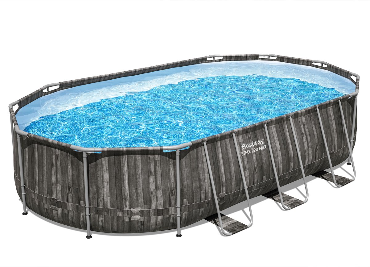 Bestway Levant zwembad - 610 x 366 x 122 cm (Hout)