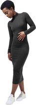 Urban Classics Lange jurk -S- Turtleneck Grijs