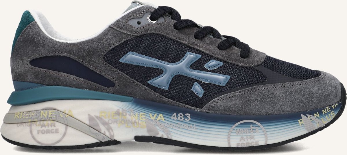 Premiata Moerun Sneakers - Suède - Heren - Grijs - Maat 42