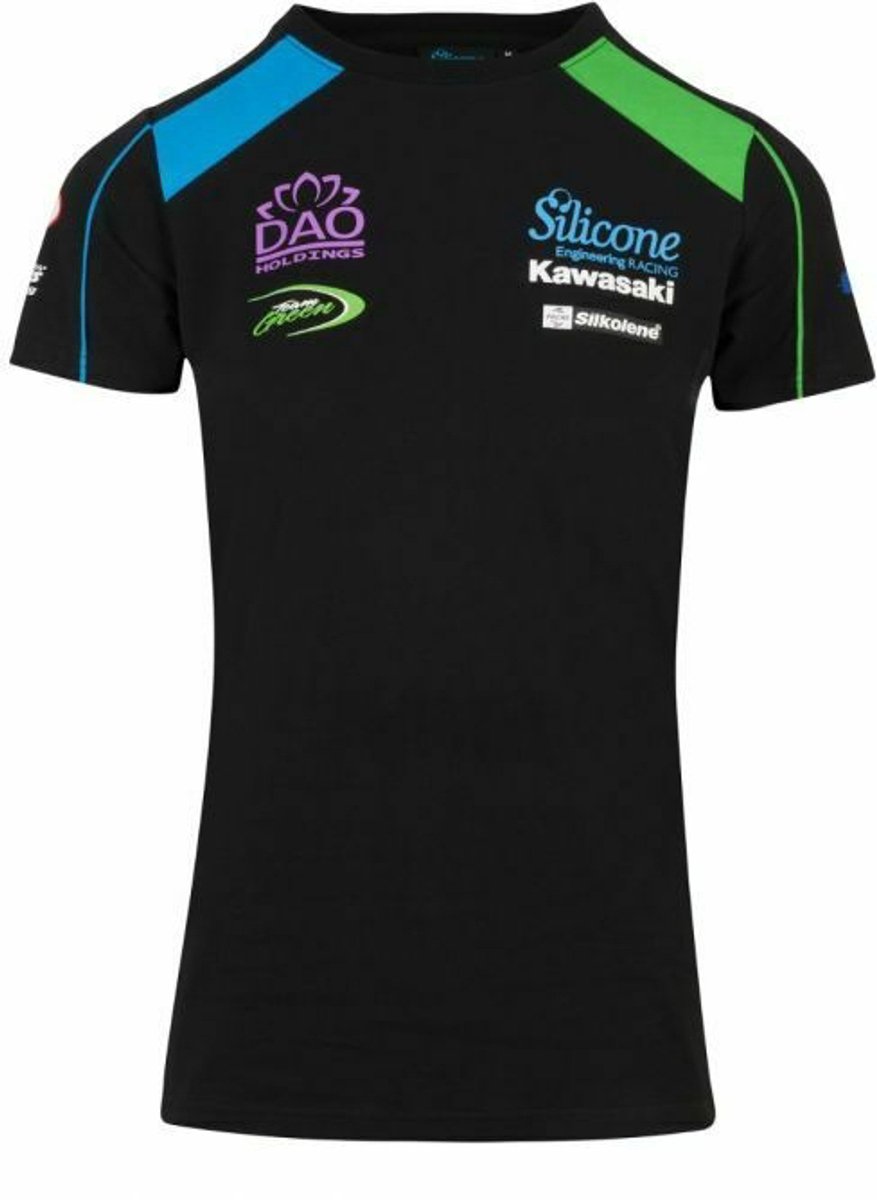 Kawasaki T-shirts Dames Zwart - XL