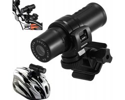 Helmet Camera 1080P – Draagbare Sportcamera – Voor Fietsen, Skiën en Actie – Waterdichte Actiecamera met Helmbevestiging