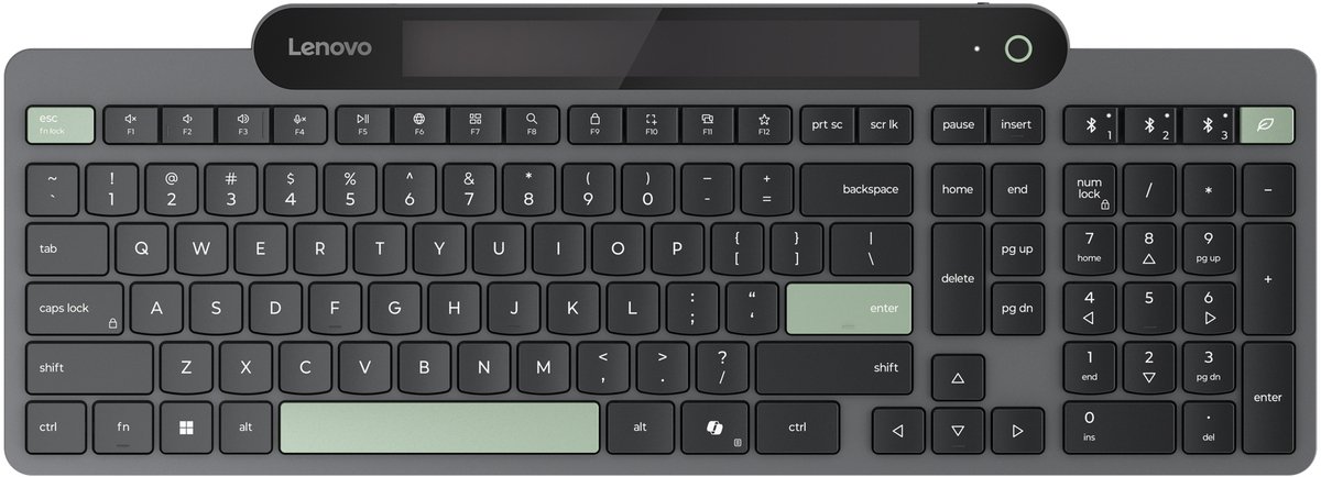Lenovo 4Y41R69494 toetsenbord Thuis/Werk Bluetooth Amerikaans Engels Zwart, Groen