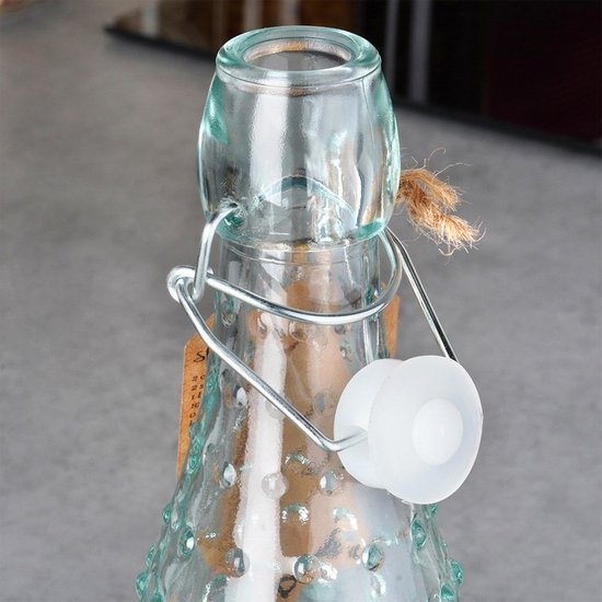 Orion - Glazen Fles - 500ml - Retro Ontwerp - Clip Sluiting - Transparant Glas van orion — afbeelding 2