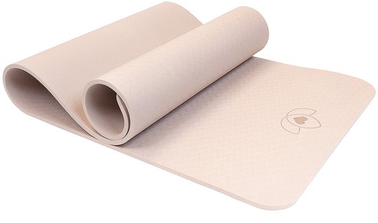 Pilatesmat TPE extra dik 10 mm sand - Lotus