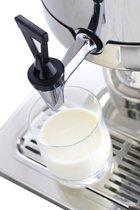 HENDI Melkdispenser – 10,5L – Roestvast staal – Met ijs-cilinder koeling – Non-drip kraan