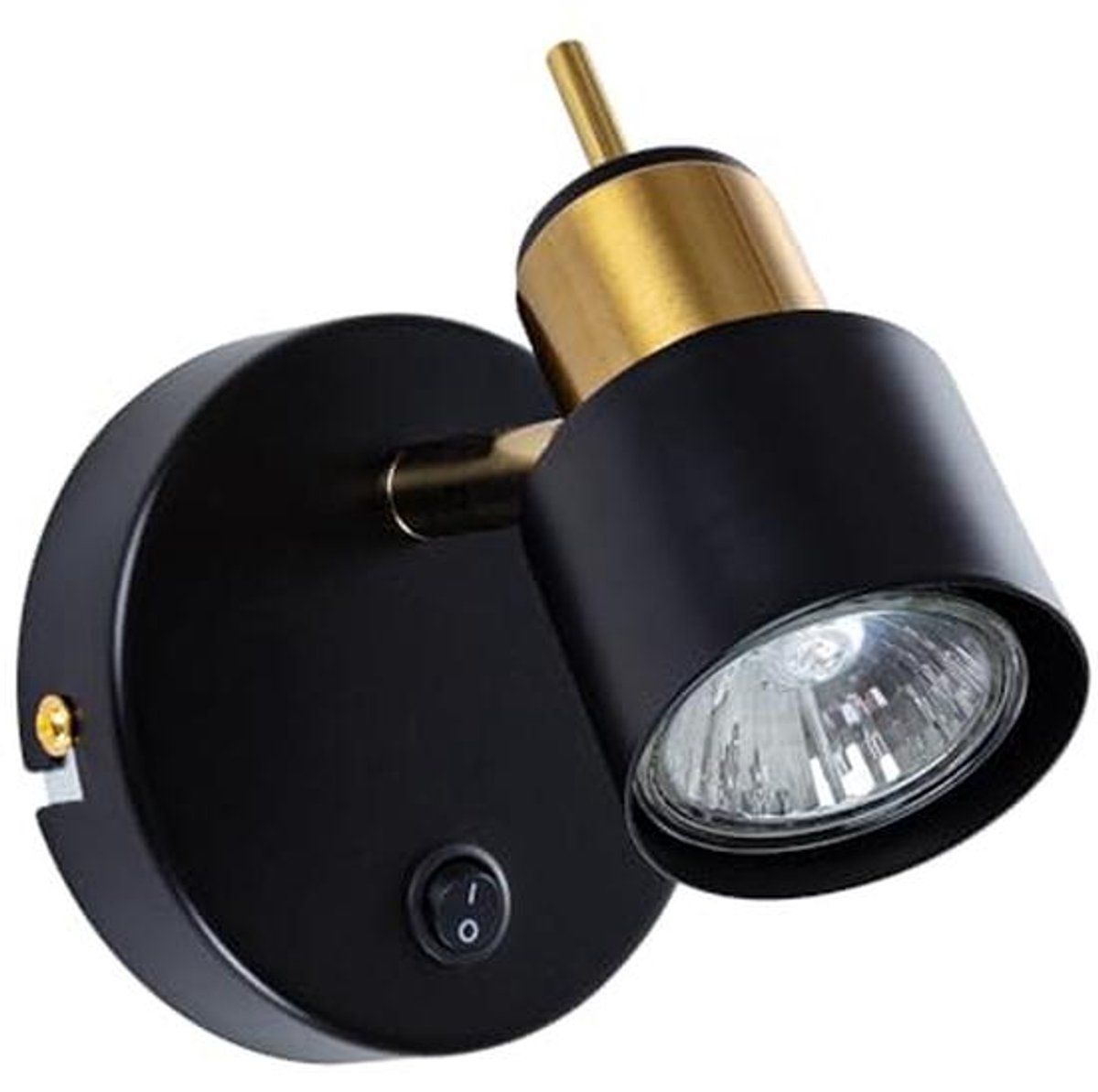 Led-wandlamp Zwart/Goud voor Binnen - Wandverlichting voor Woonkamer, Slaapkamer, Keuken en Hal