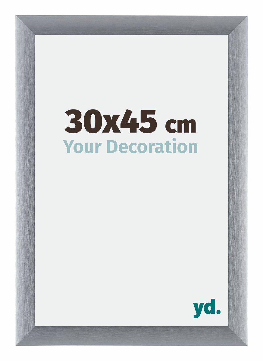yd. Your Decoration - Fotolijst 30x45 cm - Aluminium - Zilver Geborsteld - Tucson